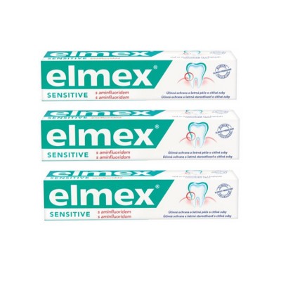 Elmex Sensitive zubní pasta 3 x 75 ml