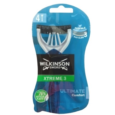 Wilkinson Sword Xtreme 3 Ultimate Plus jednorázové žiletky 4 ks