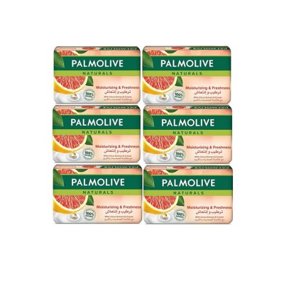 Palmolive Naturals Moisturizing & Freshness mýdlo 6 x 90g