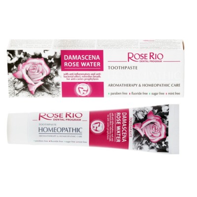 Palacio Homeopathic Rose Rio Rose Water zubní pasta 65 ml