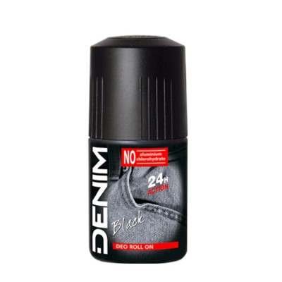 Denim Black Deodorant roll-on 50 ml