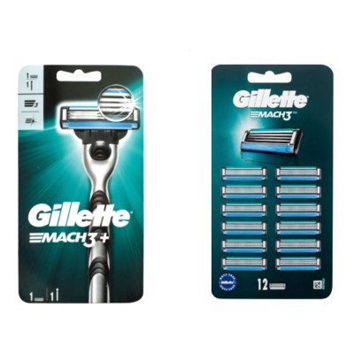 Gillette Mach 3 Strojek na holení + 12 náhradních břitů