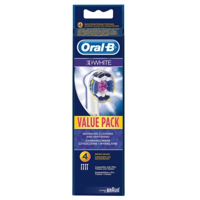 Oral-B 3D White EB 18-4 Náhradní kartáček 4 ks