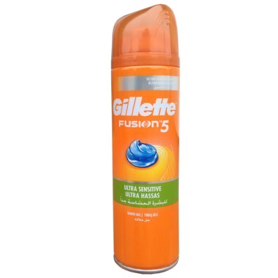 Gillette Fusion5 Ultra sensitive gel na holení 200 ml