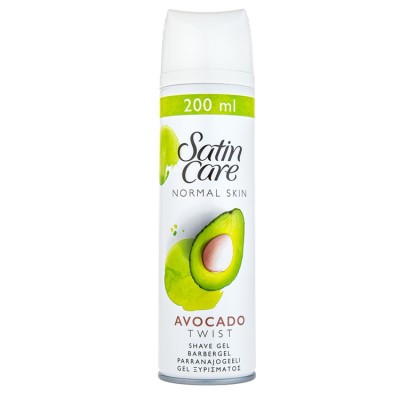 Gillette Satin Care Sensitive Avocado Twist gel na holení 200 ml