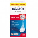 Kukident Active Plus tablety na čištení zubních protéz 155 ks