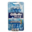 Gillette Blue 3 Cool jednorázové holící strojky pro muže 6 ks