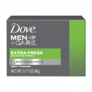 Dove Men+Care Extra Fresh mýdlo pro muže na tělo a obličej 90g